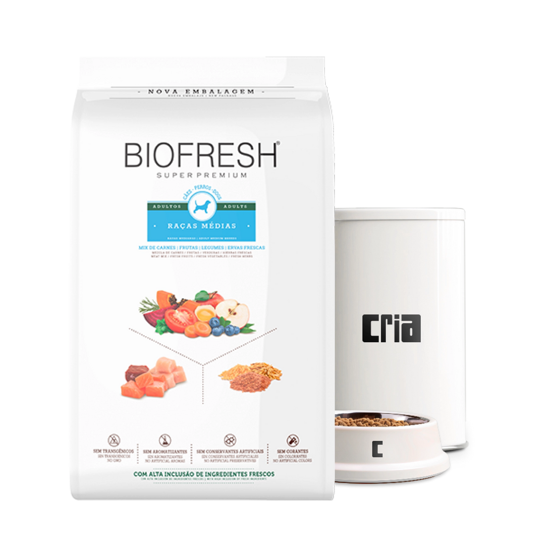 Biofresh Cães Adultos Porte Médio Sabor Mix de Carnes