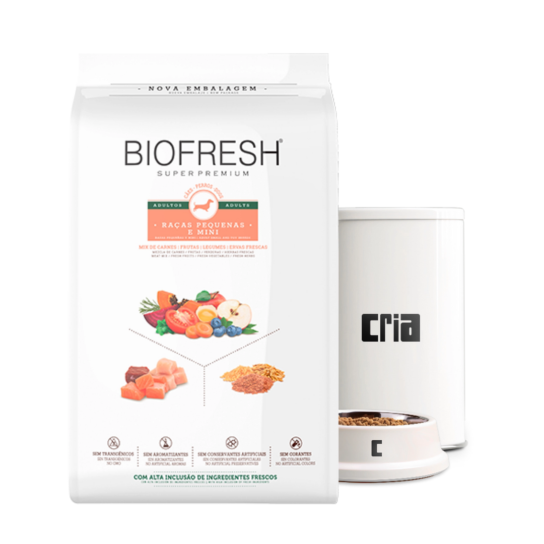 Biofresh Cães Adultos Porte Mini ou Pequeno Sabor Mix de Carnes