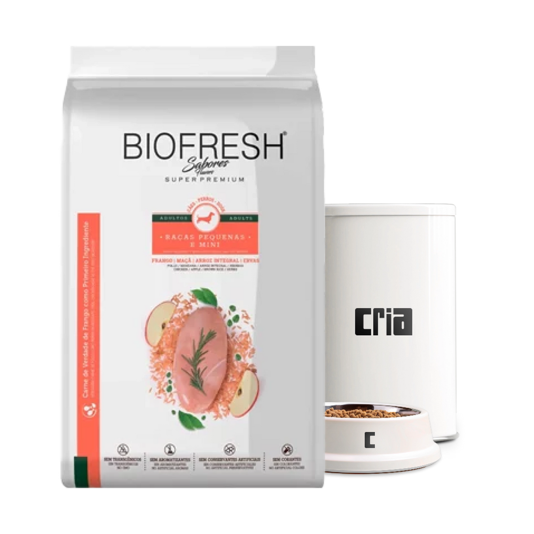 Biofresh Cães Adultos Porte Mini ou Pequeno Sabor Frango