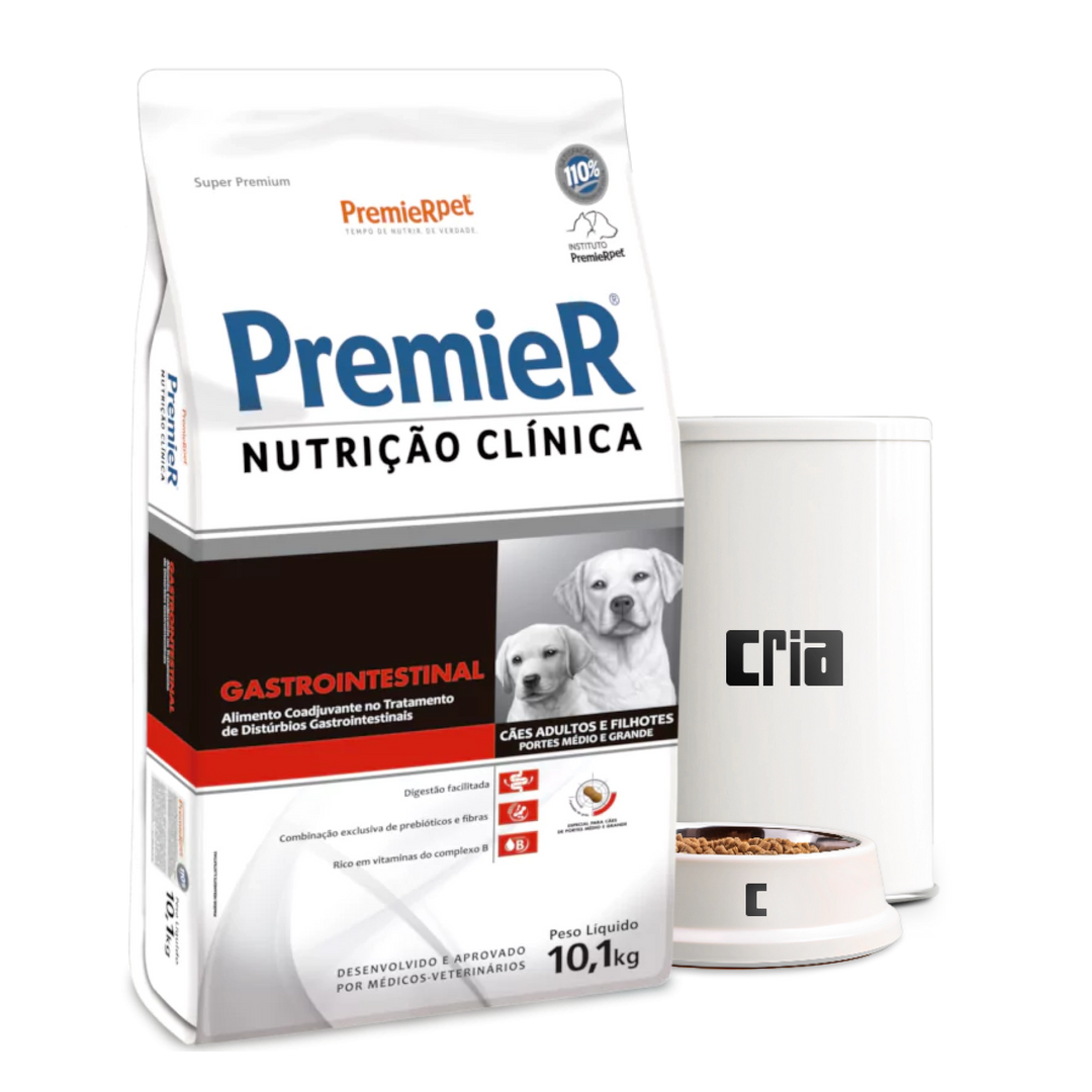 PremieR Nutrição Clínica Gastrointestinal Cães Porte Médio ou Grande