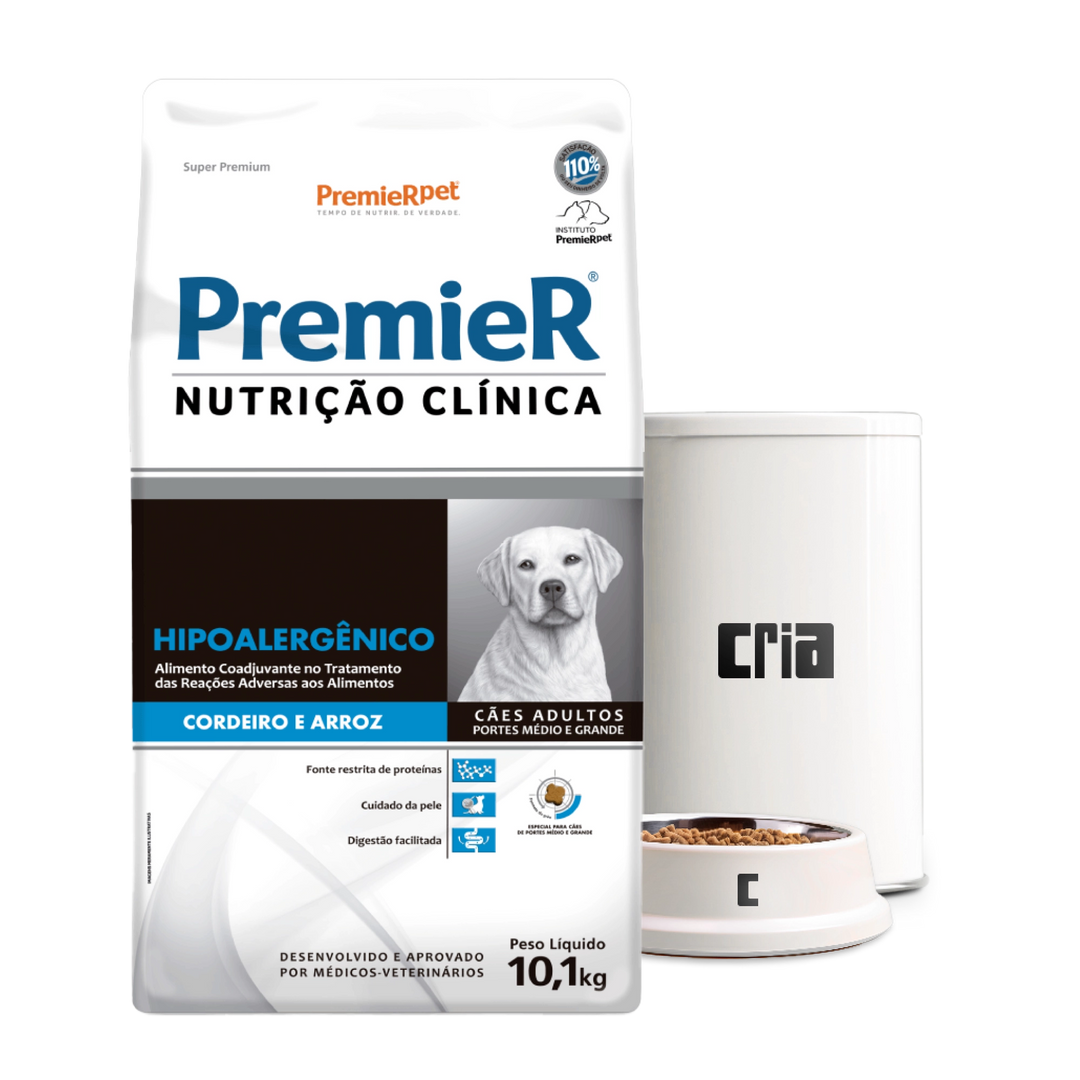 PremieR Nutrição Clínica Hipoalergênico Cães Porte Médio ou Grande- Ração a Granel (venda por 100g)