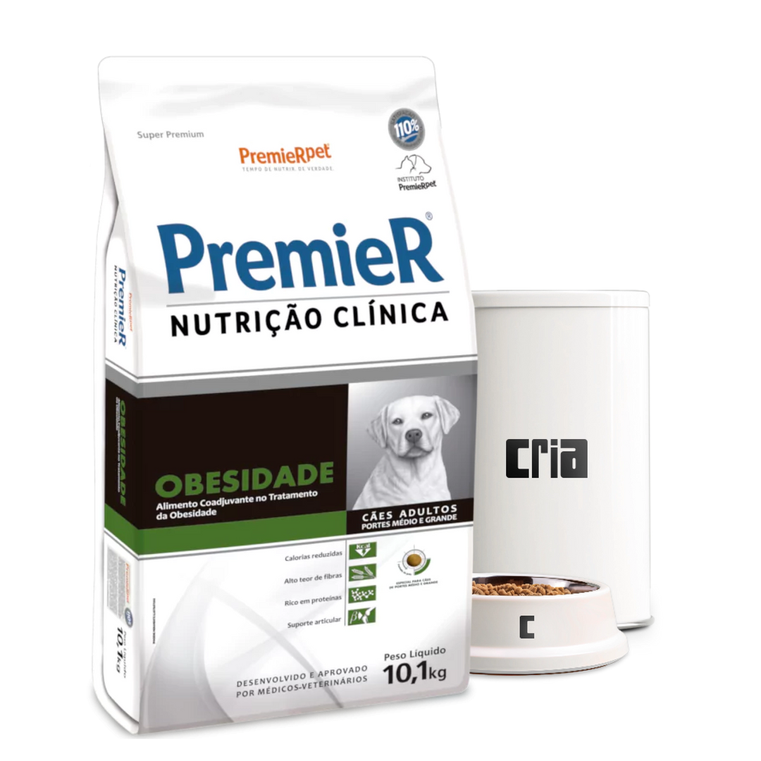 PremieR Nutrição Clínica Obesidade Cães Porte Médio ou Grande