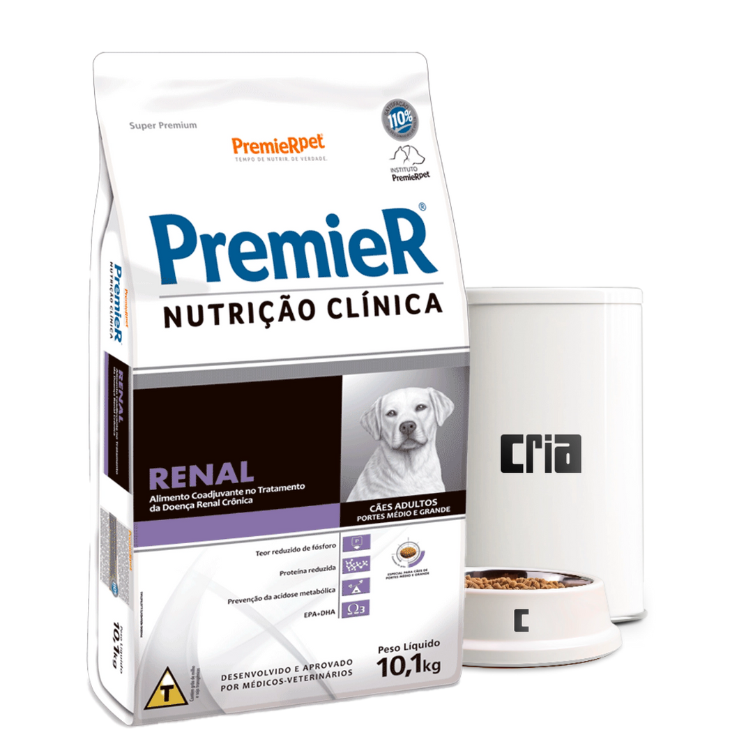 PremieR Nutrição Clínica Renal Cães Porte Médio ou Grande