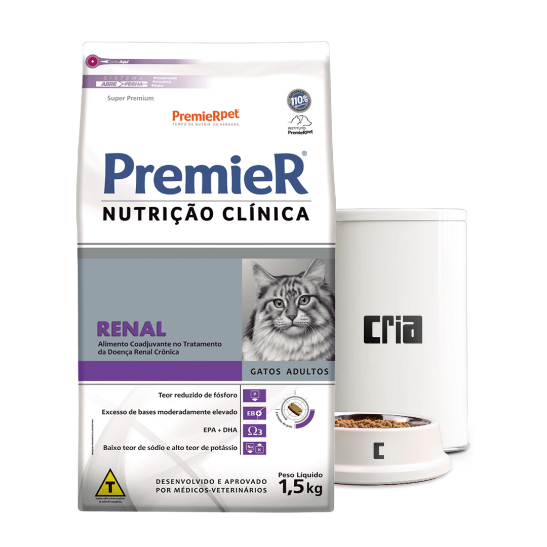 PremieR Nutrição Clínica Renal Gatos