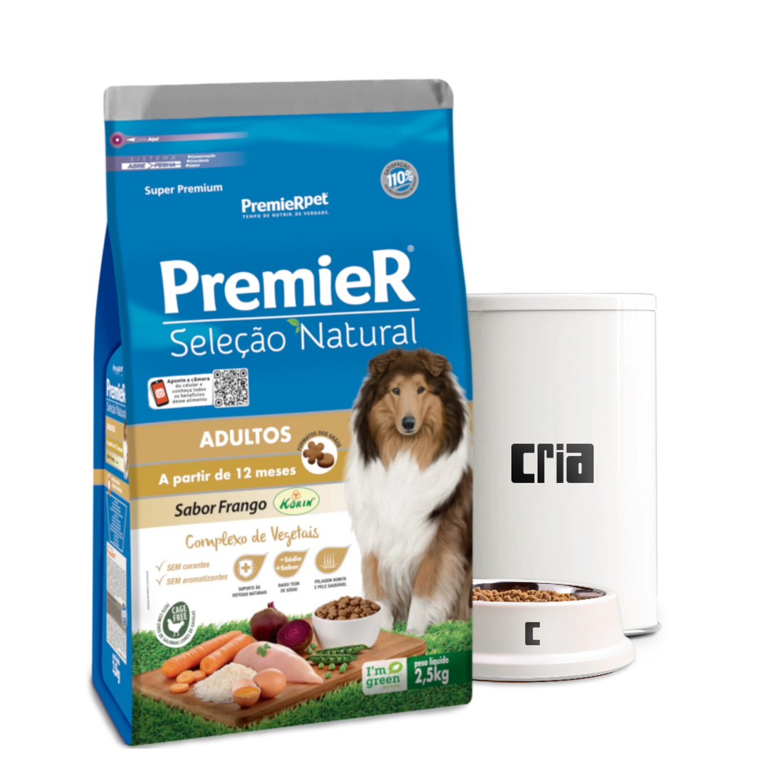 PremieR Seleção Natural Cães Adultos Sabor Frango Korin