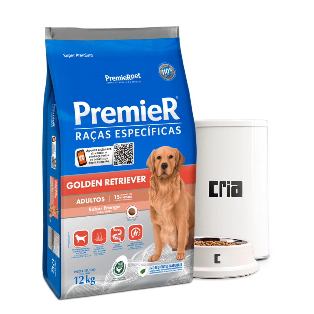 PremieR Raças Específicas Golden Retriever Cães Adultos Sabor Frango- Ração a Granel (venda por 100g)