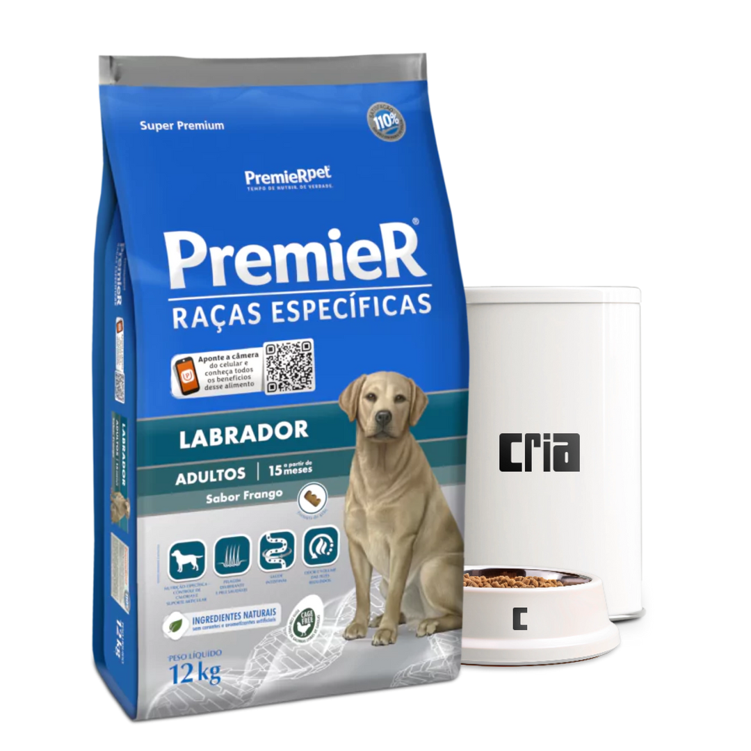 PremieR Raças Específicas Labrador Cães Adultos Sabor Frango- Ração a Granel (venda por 100g)