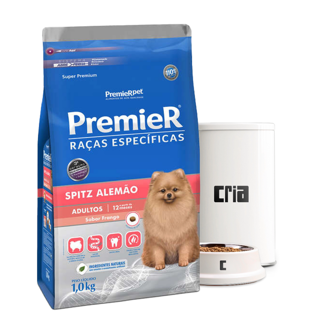 PremieR Raças Específicas Spitz Alemão Cães Adultos Sabor Frango