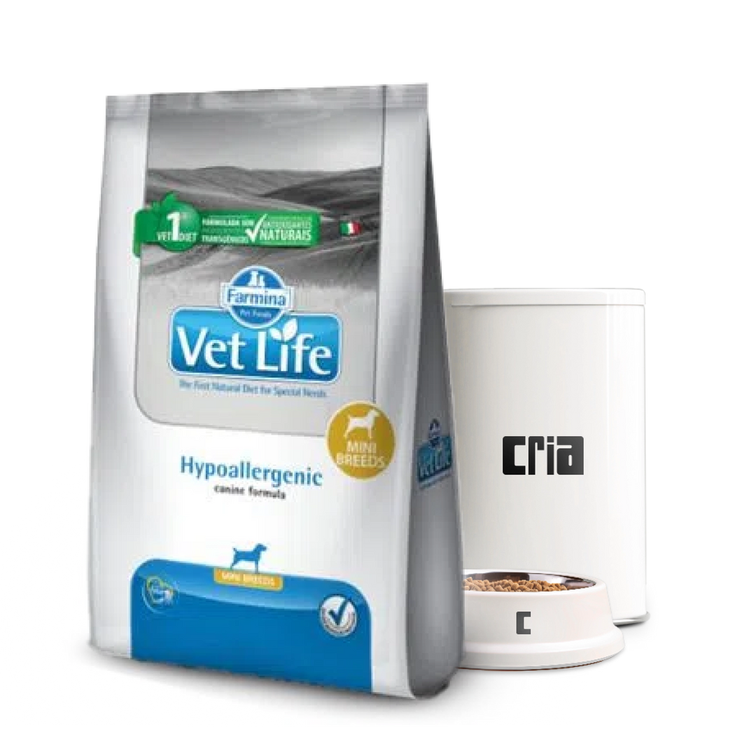 Vet Life Hypoallergenic Cães Porte Mini ou Pequeno