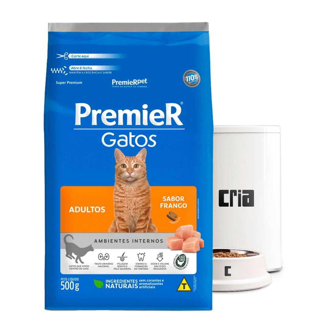 PremieR Gatos Adultos Ambientes Internos Sabor Frango