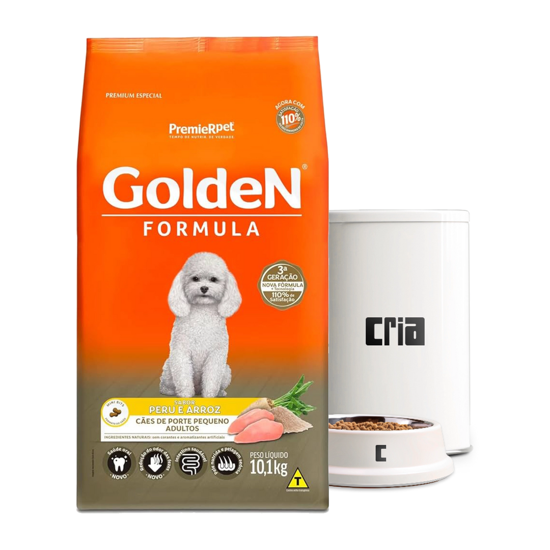 Golden Fórmula Cães Adultos Sabor Peru e Arroz- Ração a Granel (venda por 100g)